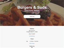 Tablet Screenshot of burgerssuds.com